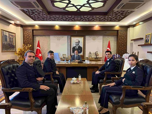 İLÇE EMNİYET MÜDÜRLÜĞÜNDEN KAYMAKAM GÜNGÖR’E 180. YIL ZİYARETİ